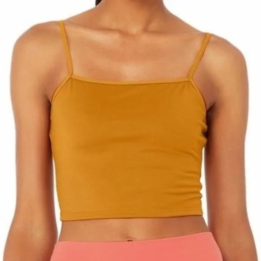 ALO Yoga Admire crop tank Bronze XS